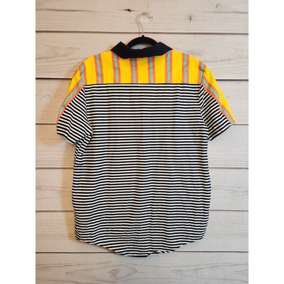 Black Pyramid Men's Cotton Embroidered‎ Striped Front Pockets Shirt Size XL - Picture 2 of 6